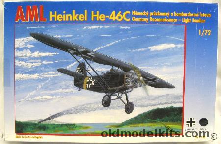 AML 1/72 Heinkel He-46C  - Spanish Civil War or Luftwaffe Markings, 72-001 plastic model kit